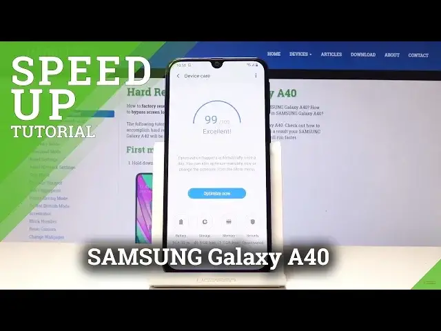 Video thumbnail for How to Speed Up SAMSUNG Galaxy A40 - Optimize Galaxy A40