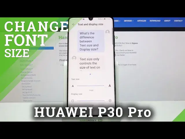 'Video thumbnail for Change Font Size - HUAWEI P30 Pro & Main Display Settings'