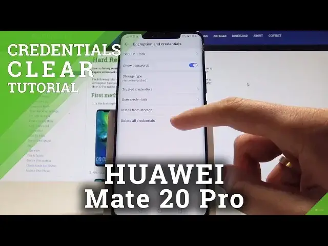 'Video thumbnail for How to Clear Credentials in HUAWEI Mate 20 Pro - Security Settings / Remove All Certificates'