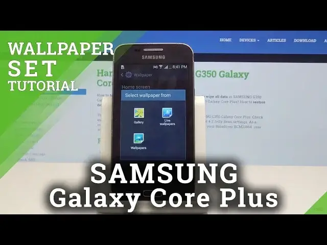Video thumbnail for How to Change Wallpaper in Samsung Galaxy Core Plus - Update Home & Lock Screen