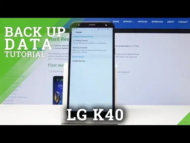 Video thumbnail for How to Backup Data in LG K40 - Create Google Backup Account