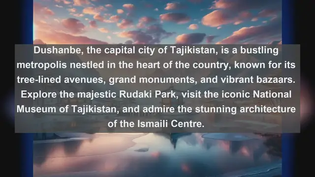 Video thumbnail for Exploring Tajikistan's Beauty: Top 10 Most Beautiful Cities to Visit