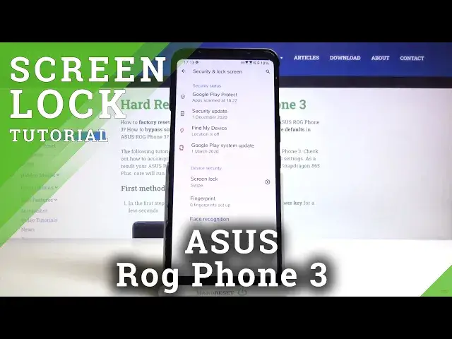 'Video thumbnail for How to Set Up Screen Lock in ASUS ROG Phone 3?'