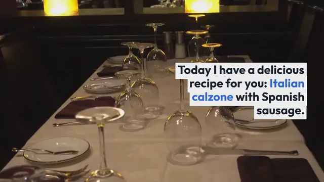 Video thumbnail for Italian calzone with Spanish sausage