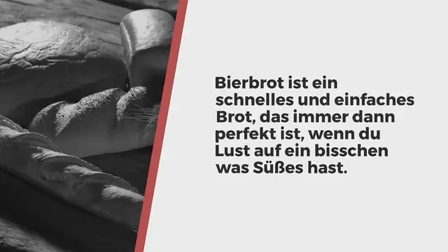 Video thumbnail for Süßes Bierbrot backen