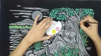 'Video thumbnail for How to make Emboss Painting | DIY Emboss Painting on Cloth | Emboss Painting for Beginners'