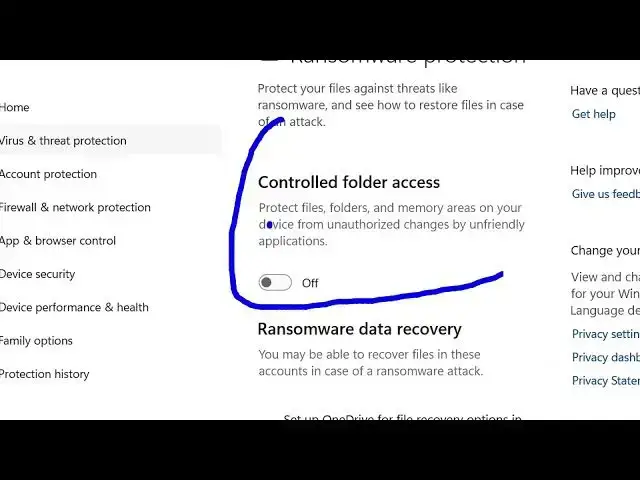 Video thumbnail for How to Enable & Disable Controlled Folder Access in Windows Defender Security in Windows
