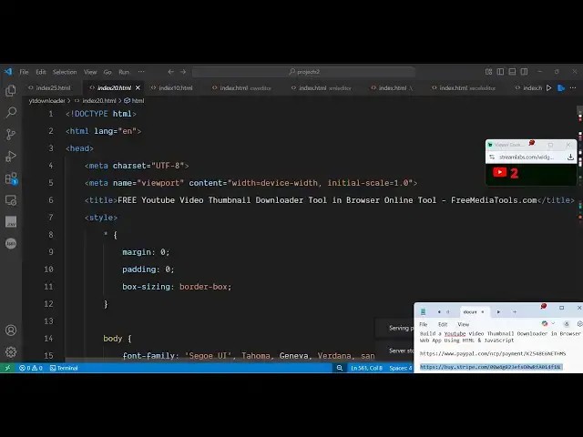 Video thumbnail for Build a Youtube Video Thumbnail Downloader in Browser Web App Using HTML & JavaScript
