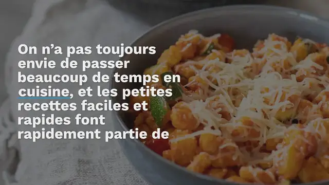 Video thumbnail for 5 recettes végétariennes faciles et rapides