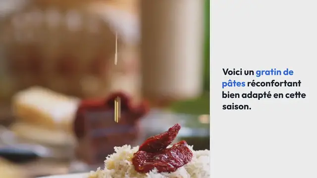 Video thumbnail for Gratin d’orecchiette à la crème et champignons