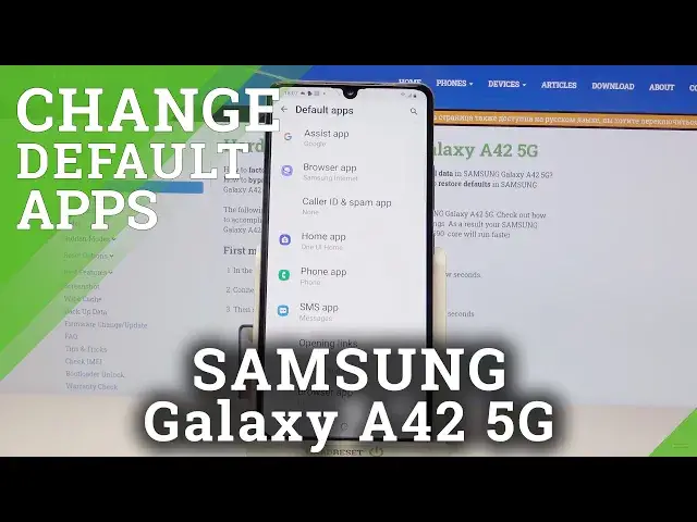 'Video thumbnail for How to Change Default Apps in Samsung Galaxy A42 - Pick Default Browser'