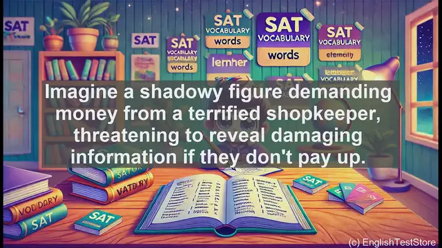 Video thumbnail for 5000 Must Know SAT Vocabulary - SAT Vocabulary: Understanding the Word 'Extort'