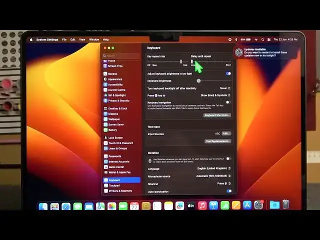 'Video thumbnail for How To Change Keyboard Keys Delay Repeat Rate On Macbook Air M2 2023'
