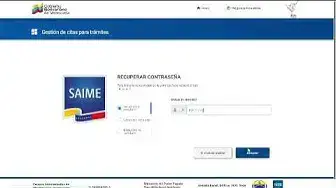'Video thumbnail for Tutorial Recuperar Contraseña SAIME 2023'