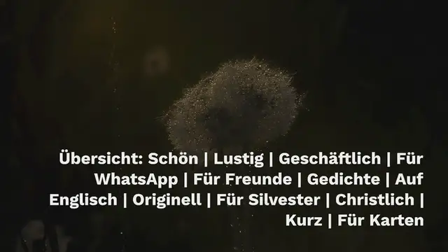 Video thumbnail for 101 Neujahrswünsche: Kurz, Schön, Lustig & Geschäftlich (2024)