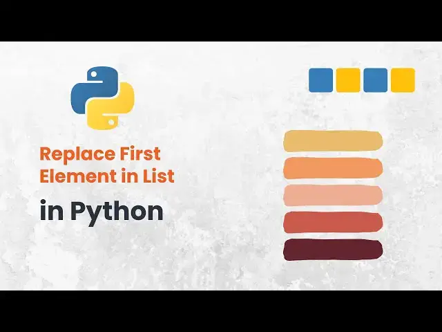 'Video thumbnail for Python Program #05: Replace the First Element of a List if It’s Negative #pybeginners'