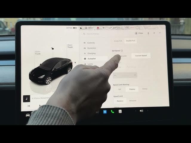 Video thumbnail for TESLA Autopilot - How to Set Speed Limit