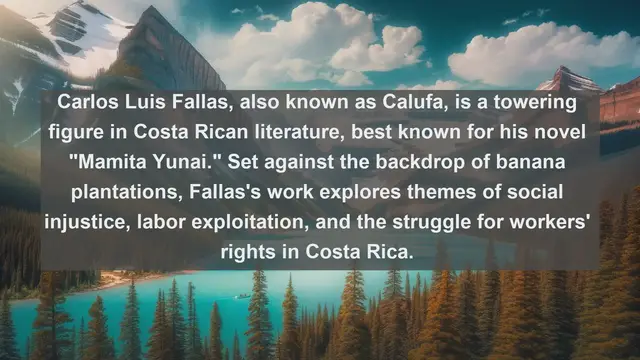 Video thumbnail for Discovering Literary Gems: Top 10 Renowned Writers from Costa Rica