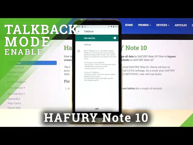 Video thumbnail for How to Enable TalkBack on HAFURY Note 10 – Use TalkBack