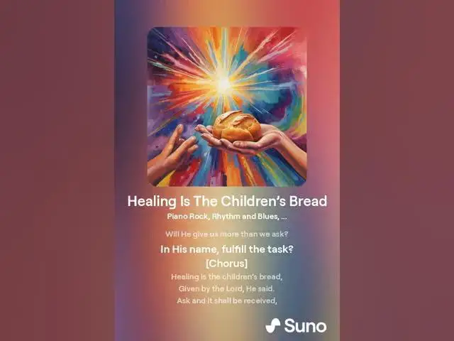 Video thumbnail for Healing Is The Children’s Bread | Christian Song