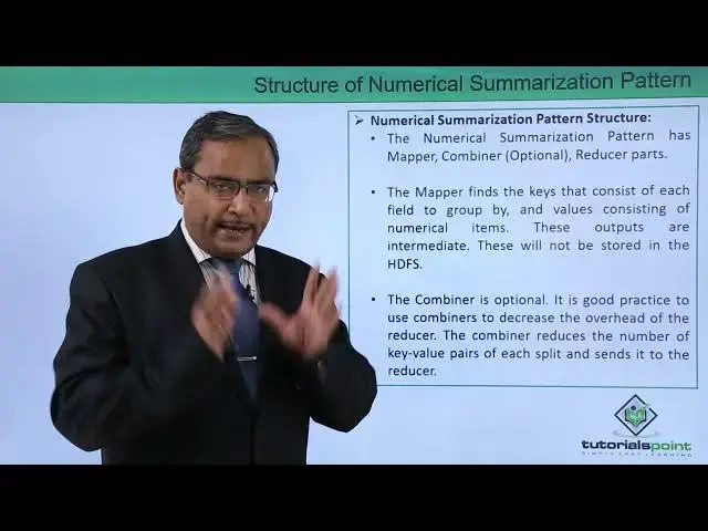 Video thumbnail for MapReduce and Design Patterns - Structure of Numerical Summarization Pattern