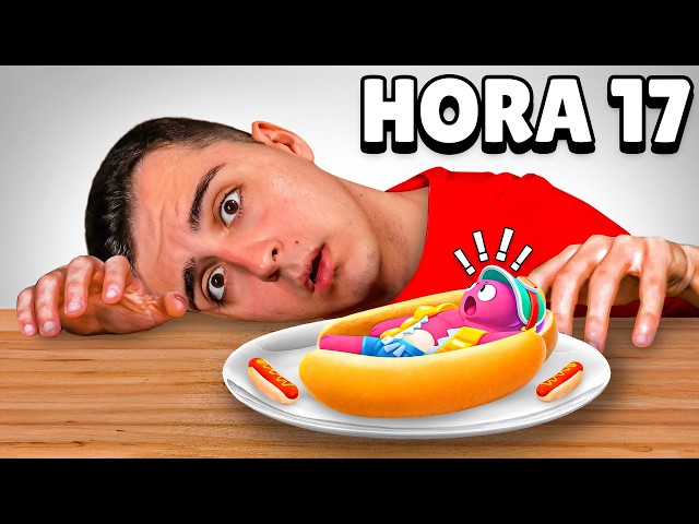 Video thumbnail for Sobrevivo 24 HORAS con COMIDA de BRAWL STARS 😱🌭