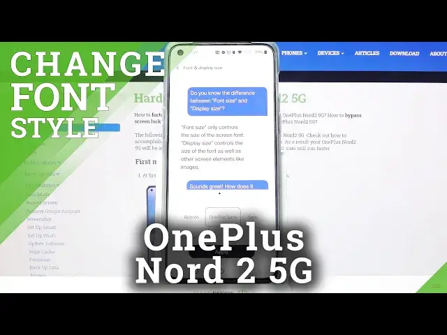 'Video thumbnail for How to Change Font Style on OnePlus Nord 2 – Adjust Text Style'