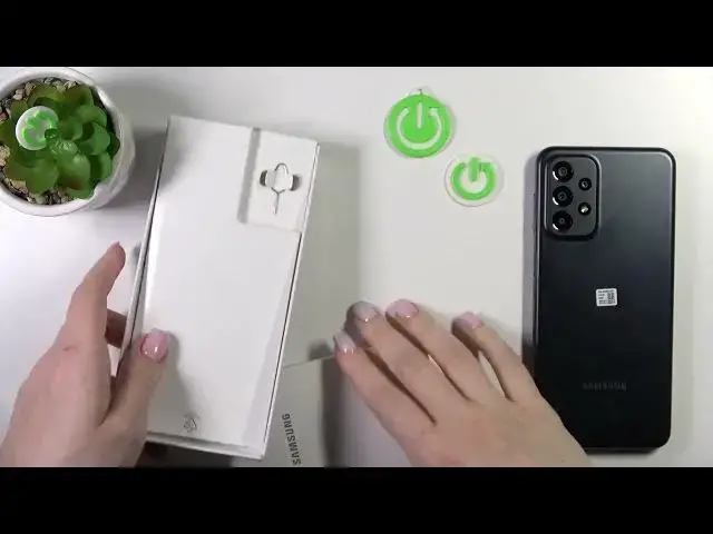 'Video thumbnail for SAMSUNG Galaxy A23 All Box Accessories'