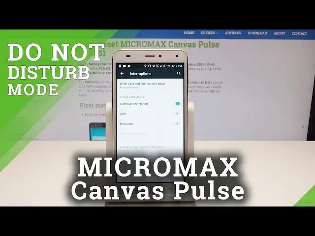 Video thumbnail for Do Not Disturb MICROMAX Canvas Pulse 4G - How to Set Up Do Not Disturb in Android