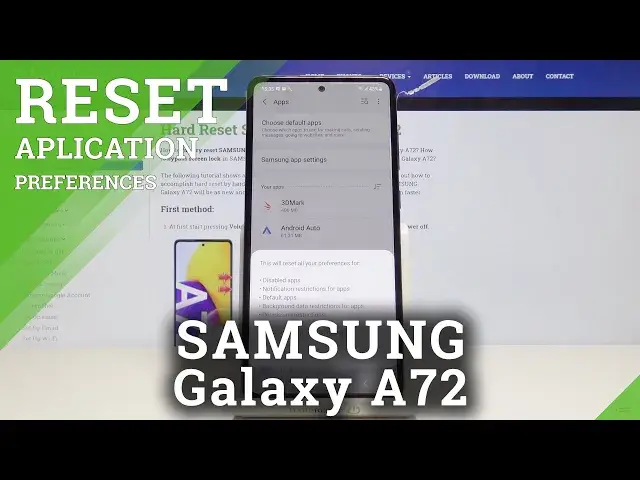 'Video thumbnail for How to Reset App Preferences on SAMSUNG Galaxy A72 – Restore App Preferences'