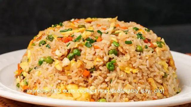Video thumbnail for Fried rice recipe