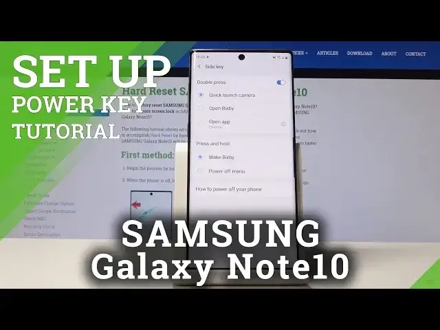 'Video thumbnail for How to Change Power Button Function in SAMSUNG Galaxy Note10 - Set Up Power Key'