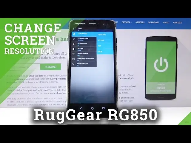 Video thumbnail for How to Change Screen Resolution in RUGGEAR RG850 – Video Quality / FHD