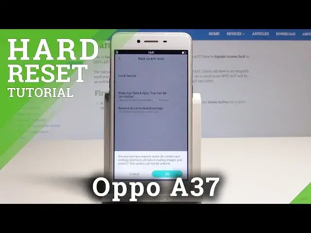 'Video thumbnail for How to Perform Hard Reset in Oppo A37 – Factory Data Reset Tutorial'