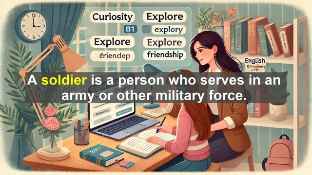 Video thumbnail for 2500 Must Know CEFR B1 Vocabulary - Understanding the Word 'Soldier': From Etymology to Modern Usage