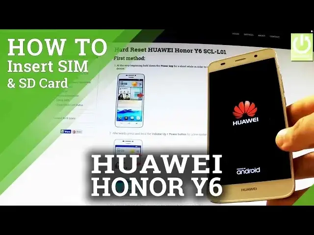 'Video thumbnail for How to Insert SIM and Micro SD card in HUAWEI Honor Y6 SCL-L01 - SIM & SD in HUAWEI'
