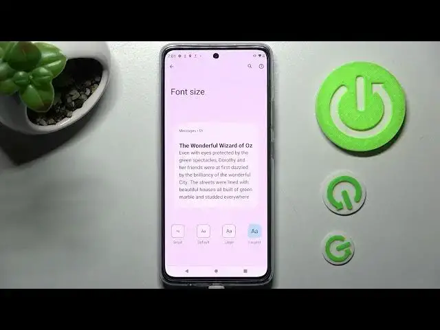 'Video thumbnail for How to Change Font Size on MOTOROLA Moto G72 - Font Settings'