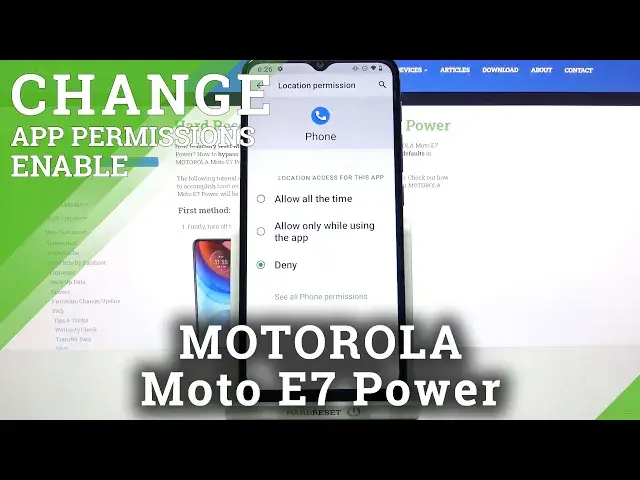 'Video thumbnail for Manage App Permissions – MOTOROLA Moto E7 Power and Programs Settings'