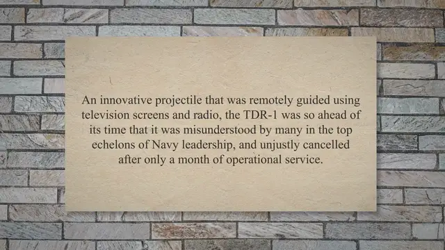 Video thumbnail for TDR-1 – The First Television-Guided Missile