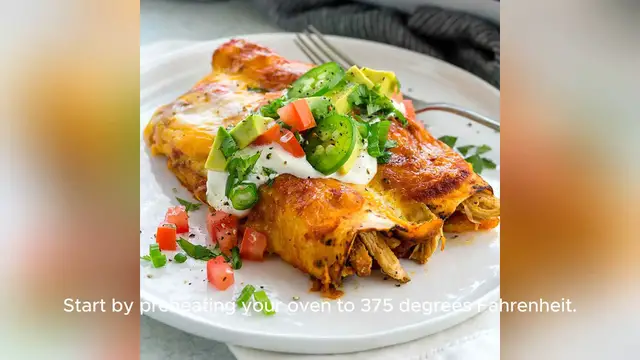 'Video thumbnail for Chicken enchiladas recipe'