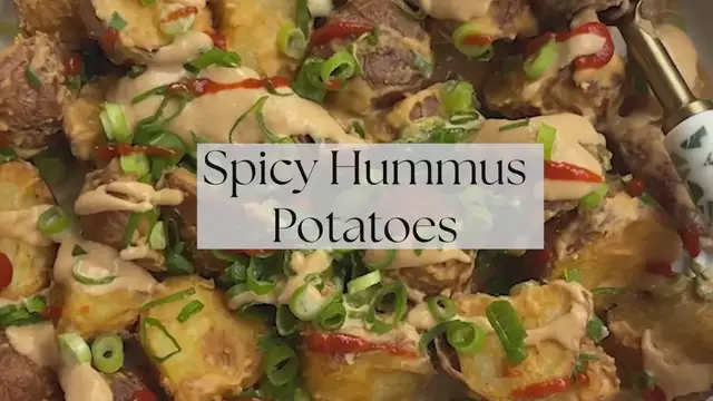 Video thumbnail for Spicy Hummus Potatoes