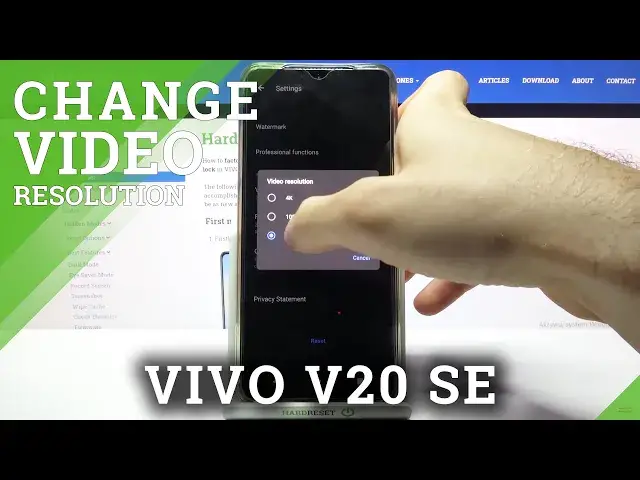 'Video thumbnail for How to Change Video Resolution on VIVO V20 SE - Set Up Recording Quality'