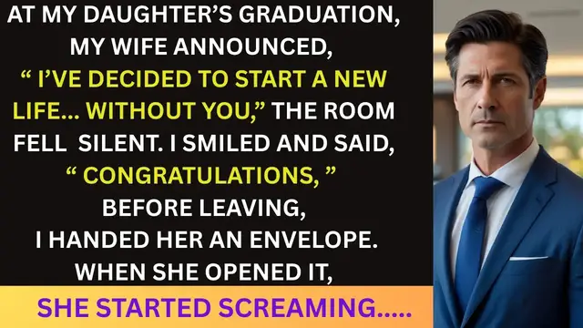 'Video thumbnail for My Wife Announced She Was Leaving Me At Our Daughter's Graduation, But Started Screaming When I'