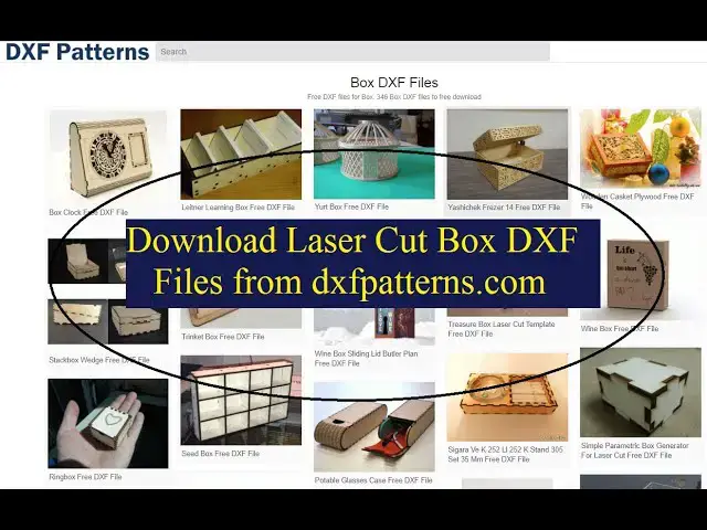 Video thumbnail for Download Laser Cut Box DXF Files from DXFpatterns com
