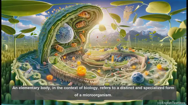 Video thumbnail for Elementary body in biology - meaning, definition and examples