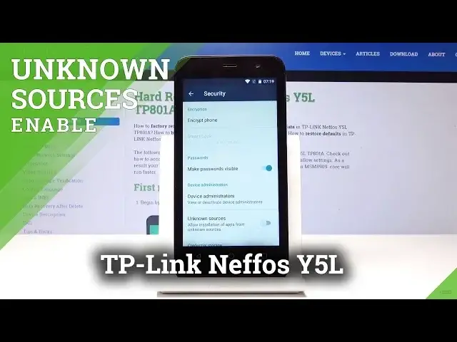 'Video thumbnail for TP-Link Neffos Y5L Allow Unknown Sources / Enable App Installtion'