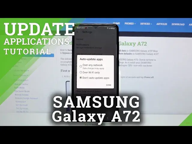 'Video thumbnail for How to Stop Auto Apps Updates in SAMSUNG Galaxy A72 – Turn Off Auto Updates'