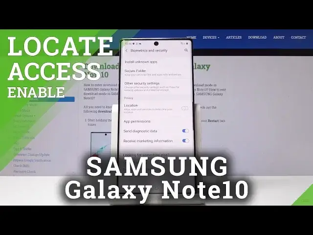 'Video thumbnail for How to Allow Location in SAMSUNG Galaxy Note 10 - Location Access'