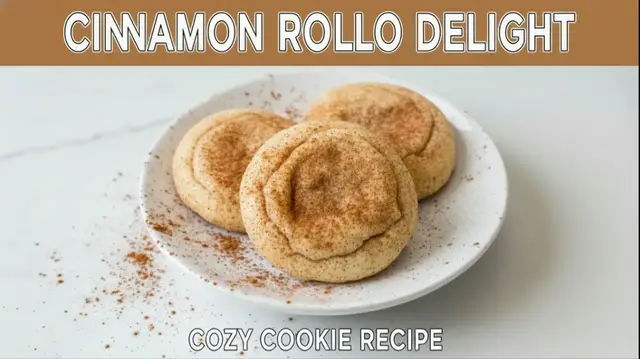 'Video thumbnail for Irresistible Cinnamon Rolo Cookies: Gooey Chocolate Bliss in Every Bite'