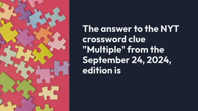 Video thumbnail for Multiple NYT Crossword Clue